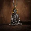 Pendant Necklaces Vintage Dervish Buddha Necklace Man Woman Personality Religious Amulet Jewelry Accessories