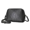 Kvällspåsar Motingsome Knited Series äkta läderkvinna axelväska Crossbody Luxury Cowhide Woven Ladies Daily Purses Black 2023