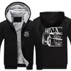 Jackets masculino Carro de corrida 2JZ JDM Capuzes Jaqueta para homens Lão grosso de lã quente zíper do moletom masculino de roupas de tamanho grande tamanho do euro