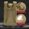 حزم الظهر على الظهر سفر حقيبة ظهر تكتيكية Militari Bag Bag مقاومة للماء Rucksack في الهواء الطلق حزمة الكتف من نايلون لتسلق التخييم Molle J230502