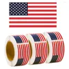 Opakowanie na prezenty 100-200pcs USA naklejki flagowe zdejmowane etykiety Pegatinas S for Parades America International Festival 1.22 2 cali