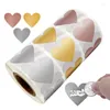 Gift Wrap 25mm 100/300pcs 3 Colors Scratch Off Stickers Heart Shape Labels Sticker DIY Handmade For Game Stationer