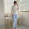 Women's Two Piece Pants Women Beauticians Beauty Salon Autumn Work Uniforms Suit Spa Sauna Massage Female Receptionists Workwear Sets