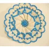 Tapis de table bricolage coton 3D napperon tasse noël fleur année napperon tissu Crochet napperon mariage Pad cuisine décor