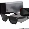 Gafas de sol Diseñador Marca Lujos Polarizados Hombres Bens Mujeres Piloto Uv400 Gafas Gafas Lente de marco de metal con caja D2140 Entrega de gota DHVK1