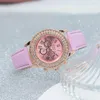 Wristwatches Fashion Women Sport Watches Casual Leather Belt Dress Quartz Ladies Diamond Watch Female Gift Relogio Feminino