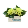 Dekoratif Çiçekler Sahte Bonsai Çiçek Çekici Taze Tutma Simülasyon Bitkisi Mini Hydrangea Masaüstü Süsleme