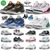 3 basketskor för män Kvinnor 3s Lucky Green Pine Svart Vit Cement Reimagined True Racer Blue Fire Red UNC Mars Stone Muslin Herr Womens Sneakers Sports Sneakers