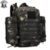 Backpacking Packs 45L Zaino tattico in nylon Esercito militare Zaino esterno Campeggio Zaino tattico Escursionismo Sport Molle Pack Borsa da arrampicata Borse J230502