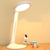 Lámparas de mesa LED Lámpara de escritorio plegable USB Recargable Protección ocular One Touch Atenuación Lectura Estudio Llight para libro Cama Oficina 3 colores