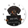 Wall Clocks Prison Puppy Criminal MugS Dog Clock Custom Name Kids Funny Gift Room Vet Decor