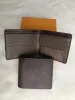6 färger herr märke plånbok mäns läder med plånböcker för män handväska plånbok män plånbok med orange låda dammväska