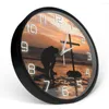 Wall Clocks Godly Man Kneeling Pray At Cross Religious Clock Pastor Precher Spiritual Faith Home Decor Prayer Silent Swept Watch