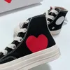 Tênis infantil High Play Canvas Love Heart 70s Girls Boys Low All Star designer White Black Sneaker Children Youth Casual Shoe Toddler Sports Outdoor Trainers