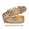 Andere mode -accessoires Shinning Taille Belt Coat Jeans Sequins Belt voor vrouwen mannen