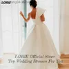 Party Dresses Vintage One Shoulder Pleat Satin Wedding Dresses STEVELESS RACKLESS A-LINE BOHO PRINCESS BRIDAL CLOWNS VESTIDOS DE NOVIA T230502