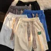 Pantalones cortos Retro para hombre y mujer, pantalón de chándal deportivo con cordón de Cachemira de verano, estilo Harajuku, elegante, para viajes, Y2k, para baloncesto