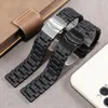 Bekijkbanden Cicidd Vervang de riem voor 3051 3050 8800 Zwart koolstofvezel Plastic stalen horlogeband 23 mm herenketen