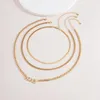 Chains Vintage Multilayer Honey Letters Pendant Necklace For Women Punk Alloy Thick Geometric Clavicle Necklaces Jewelry