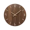 Orologi da parete Orologio moderno Soggiorno in legno Orologi silenziosi Decorazioni per la casa Camera da letto Muto Regalo creativo per la decorazione della casa