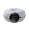 Mats Four Seasons Available Round Wool Felt Pet Litter Cat Tunnel Litter Gray Felt Cat Litter Animals Beds Nest Cushion Pet Supplies