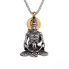 Pendant Necklaces Vintage Dervish Buddha Necklace Man Woman Personality Religious Amulet Jewelry Accessories