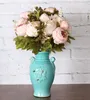 Dekoracyjne kwiaty sztuczne pionowe jedwabny bukiet fałszywy aranżacja Vintage Dekoracja ślubna wystrój domu 1 grupa
