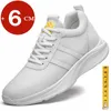 Man Lift Sneakers Buty windy Buty swobodny wzrost Buty dla mężczyzn Zwiększ wkładkę 6 cm sportowy rozrywki miękkie obuwie