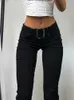 Capris Heyoungirl Push Up Skinny Black Pants svasati Casuali Summer Straight Women Fashion degli anni '90 Jogger estetico degli anni '90