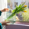Vasos vaso de vidro transparente vaso criativo decoração de tanque de peixe bolha de bolsa de bolsa de bolsa de bolsa de mesa de mesa de mesa de mesa decoração de casa de tulipa de casamento 230428