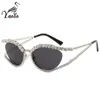 Gafas de sol Diamantes de lujo Mujeres brillantes Cristal completo Rhinestone Gafas de sol Hombres Gafas punk Gafas de personalidad femenina