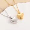 Chains Love Heart Urn Necklace For Ashes Stainless Steel Cremation Jewelry Memorial Keepsake Pendant With Custom