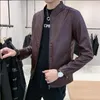 Vestes pour hommes veste en cuir pour hommes jeunesse coupe ample Version coréenne 2023 printemps et automne mode moto