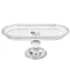 Plates Tray Plate Stand Cake Fruit Serving Cupcake Display Footed Dessert Snack Bowl Crystal Platter Fruits Style Storage Modern