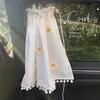 Curtain Ins Car Sun Shade Cover Cartoon Suction Cup Universal Auto Interior Window Sunshade Retractable Light Blocking Artifact