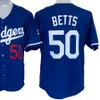 Baseball jerseys S-3XL LOS DOD MENS Topkwaliteit 50 Mookie Betts Blank