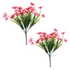 Couronnes De Fleurs Décoratives 2 PCS Plantes Réalistes Artificielles Simulation Herbe Arrangements Floraux Sauvages Décor À La Maison Ornement De Mariage Fête