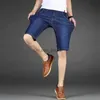 Shorts pour hommes 42 44 46 Plus Size 2022 Summer New Men Slim Denim Shorts Business Casual Stretch Noir Bleu Solide Couleur Jeans Court Homme Marque T230502