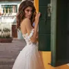 Abito da sposa Altri abiti Boho Tulle A-line Per le donne Spalle scoperte Appliques in pizzo Abito da sposa da spiaggia Scollo a cuore Abito da sposa