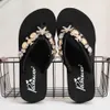 Terlik Çocuklar Plaj Flip Flops Yaz Açık Terlik Sandalet Sandals Parentchild moda metal dekorasyon terlik kız ayakkabı sh273 j230502