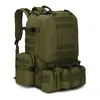Backpackpakketten 50l tactische rugzak waterdicht 4 in 1molle sporttas Militaire rugzak voor heren voor heren buitenwandeling klimmen Leger Camping Tassen J230502