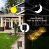 LED Słoneczne światła fajerwerki Wodoodporne na zewnątrz mniszek lekarski Lampa Flash Lampa Flash Flash Lights for Garden Landscape Traw