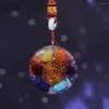 Pendant Necklaces Orgone Energy Necklace With Golden Flower Of Life And Seven Chakra Healing Stones EMF Protection
