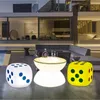 30CM RGB Dice Light Cube Stool With Remote Control LED Luminous Stool For Home Commercial Indoor Outdoor Lighting Furniture