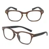 Zonnebrillen retro mode houten graan anti-fatigue mannen vrouwen lenzen leesbril 0,75 1 1,5 1,75 2 2,5 2,75 tot 4 met casesunglasses