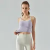 Luluwomen-ropa interior deportiva para Yoga para mujer, con almohadillas para el pecho, correa para el hombro, chaleco deportivo seco de velocidad para correr