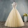 Party Dresses ZJ9146 2019 2020 new White pink champagne Deep V Neck Elegant Ball Gown Wedding Dresses for brides Dress Lace Plus Size 2-26W T230502