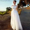 Party Dresses ZJ9018 Unlined Bodice FLowy A Line Tulle Wedding Dress With O Neck Bridal Gown Beach Bridal Gown trouwjurk Robe de mariee T230502