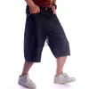 Pantalones cortos para hombres Verano Casual Pantalones cortos de mezclilla sueltos Hombres Bordado de ala Jeans bordados Monopatín masculino Marea Hip Hop Pantalones recortados de gran tamaño T230502