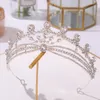 Pinces à cheveux Baroque luxe cristal Hairhoop mariée diadème couronnes Noble strass Pageant bal diadème mariée bandeau accessoires de mariage